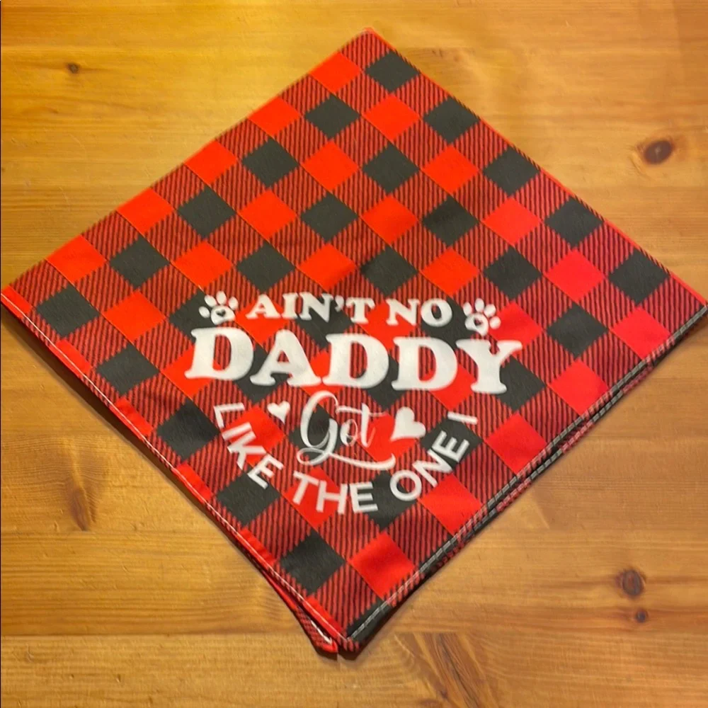 Red and Black Plaid Pet Bandana